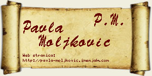 Pavla Moljković vizit kartica